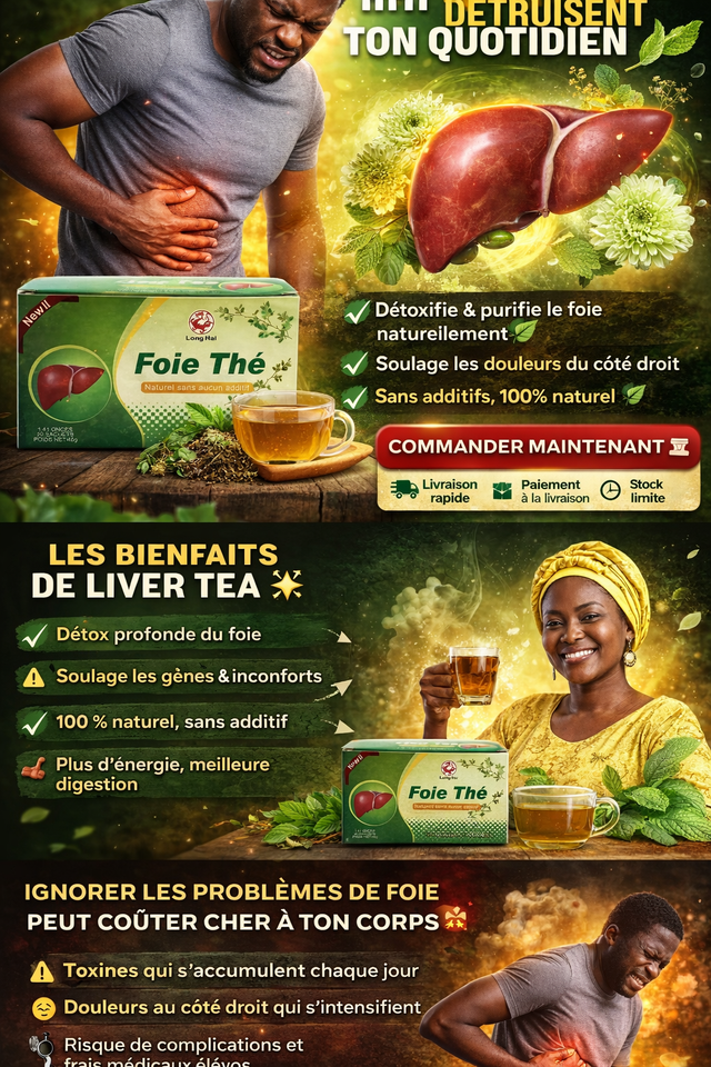 LIVER TEA – Nettoie ton foie naturellement avant que les douleurs ne s'aggravent ⚠️