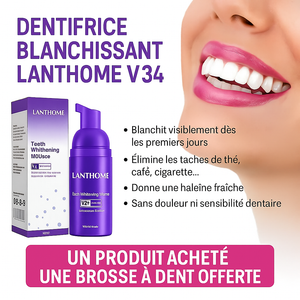 LANTHOME V34 - Dites adieu au jaunissement et bonjour à un sourire éclatant en quelques jours seulement